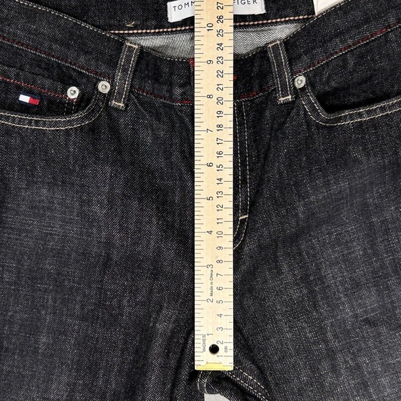 Vintage Tommy Hilfiger Jeans Women’s 4 Black 100% Cotton Y2K Boyfriend Low Rise - Picture 6 of 16